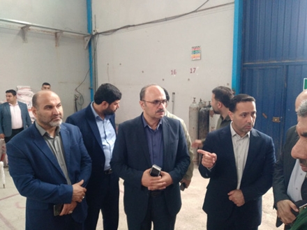 بازدید مشترک سرپرست شهرکهای صنعتی گیلان و مسئول سازمان بسیج صنعتی و معدن کشور از واحدهای صنعتی شهرک صنعتی سفیدرود