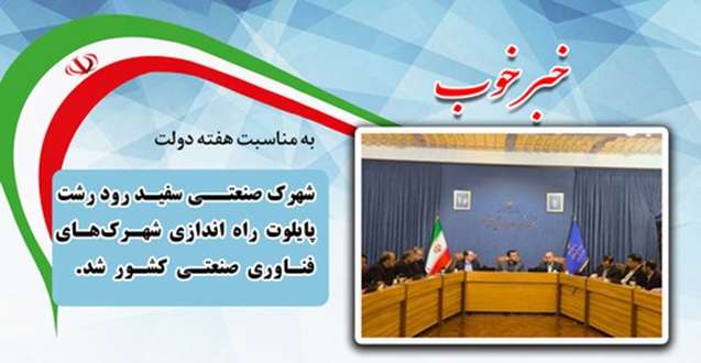 شهرک صنعتی سفیدرود رشت، پایلوت راه‌اندازی شهرک فناوری صنعتی در کشور شد